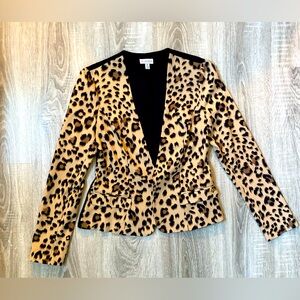Guess Leopard Print Top Jacket Style